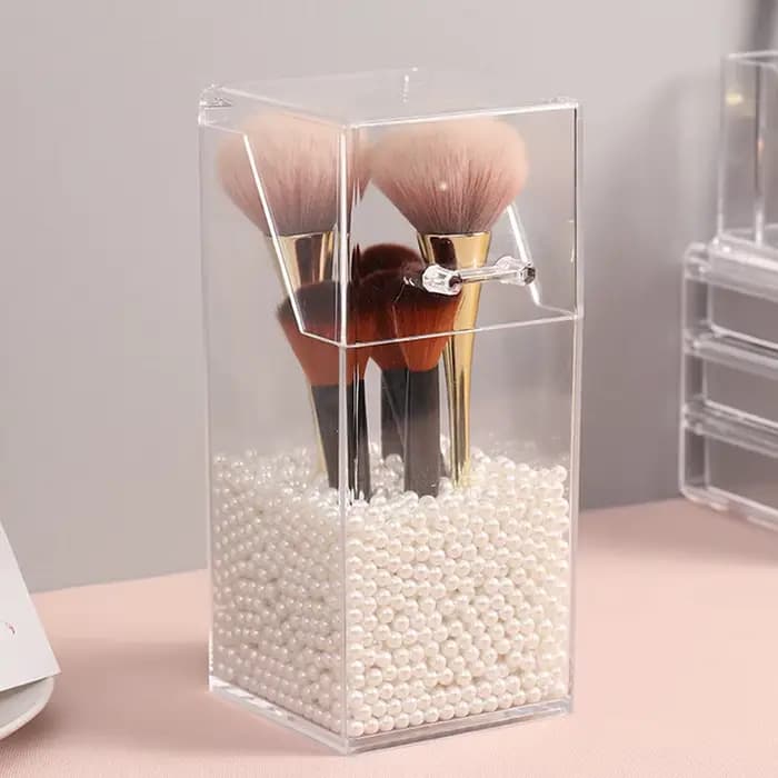 Boîte de rangement pour pinceaux de maquillage