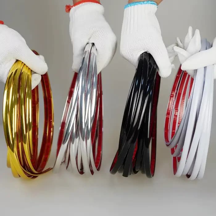 Garniture de moulage de miroir Flexible à décoller et à coller