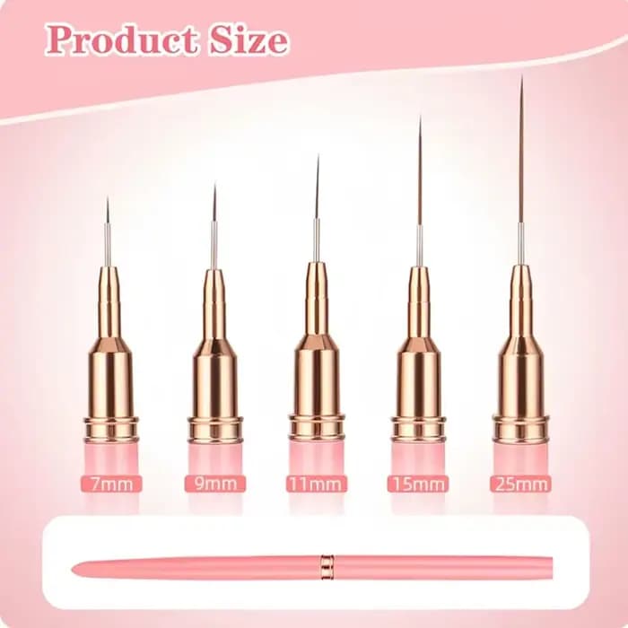 LINMANDA Nail Art Liner pinceaux pour longues lignes