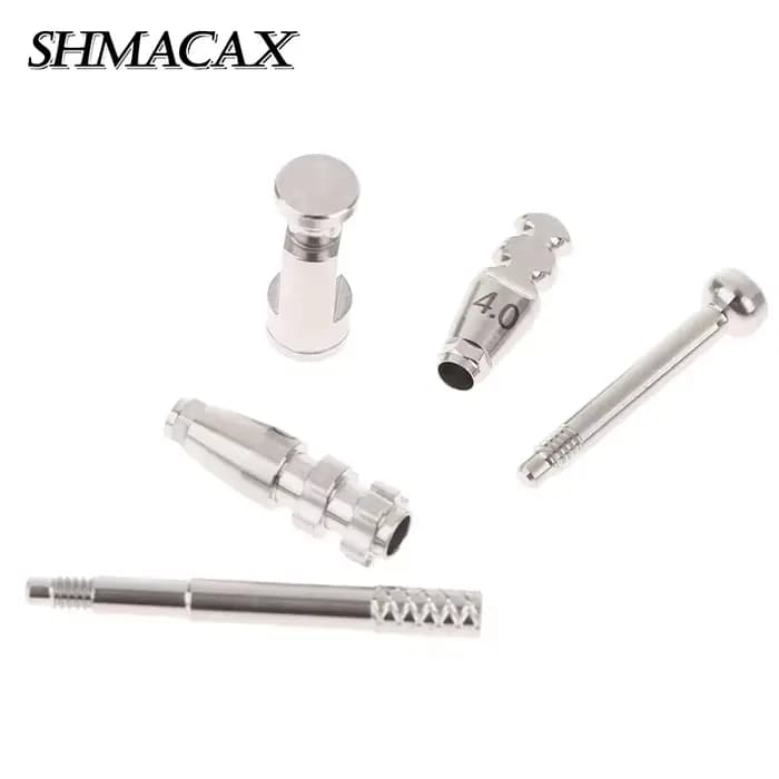 Composants de chirurgie buccale dentaire en alliage de titane, accessoires, fixation de plâtre analogique, plateau ouvert, tringles de transfert à tige fermée