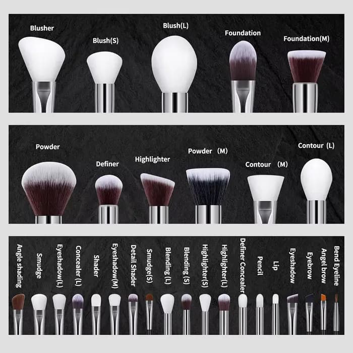 Ensemble de pinceaux de maquillage professionnels