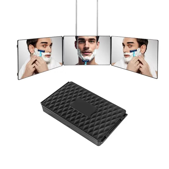 Miroir de coupe de cheveux à 3 voies
