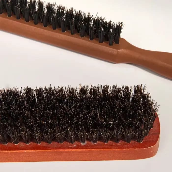 Brosse à cheveux à poils de qualité supérieure avec manche en bois, réduit les frisottis et l'électricité statique, ensemble de brosses à poils de Massage du cuir chevelu pour tous les Types de cheveu