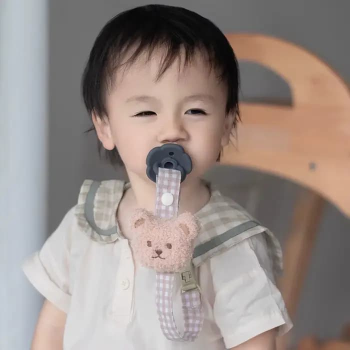 1 pièces mignon ours bébé attache-sucette chaîne porte-factice sucette Clips sangle porte-mamelon infantile alimentation bébés accessoire