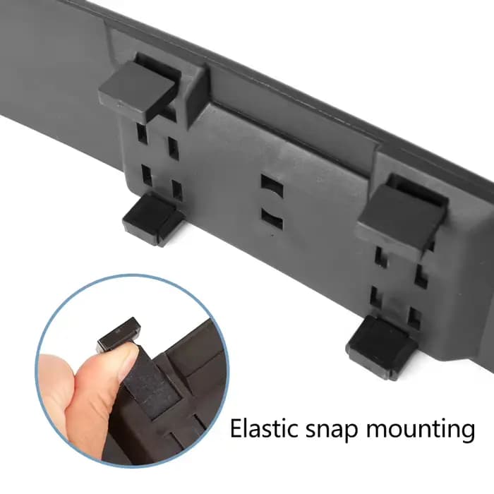 Clip intérieur convexe de 285MM de large sur rétroviseur transparent universel Anti-éblouissement Anti-buée rétroviseur panoramique miroir incurvé