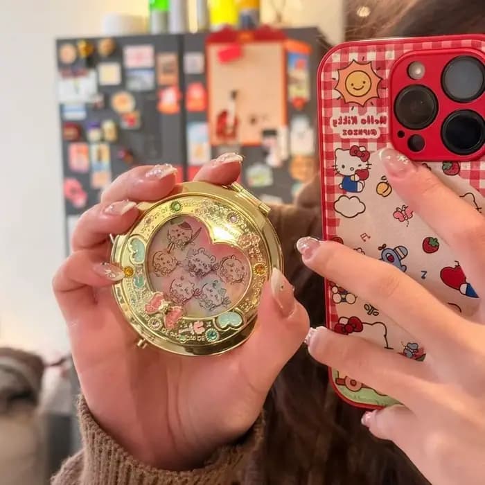 Miroir magique Usagi Hachiware pliable
