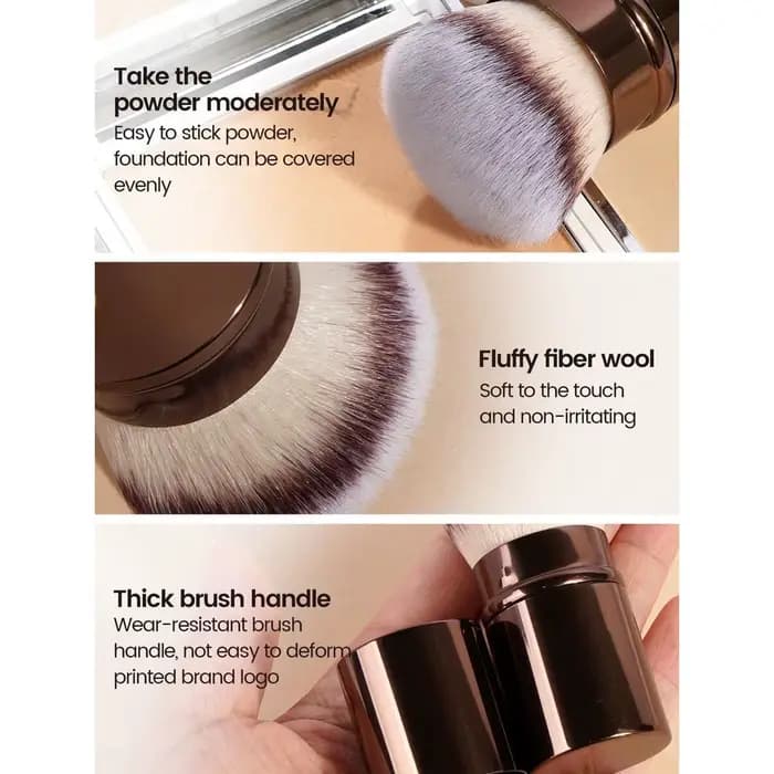 1 pinceau à blush rétractable