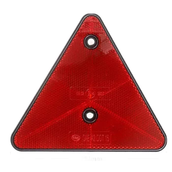 Réflecteurs triangulaires rouges réflecteurs arrière avertissement de sécurité pour remorque vélo moto camion bateau accessoires de voiture 