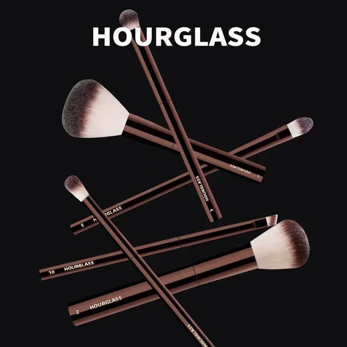 Pinceau de maquillage sablier-brosse à poudre à tête ronde No.1