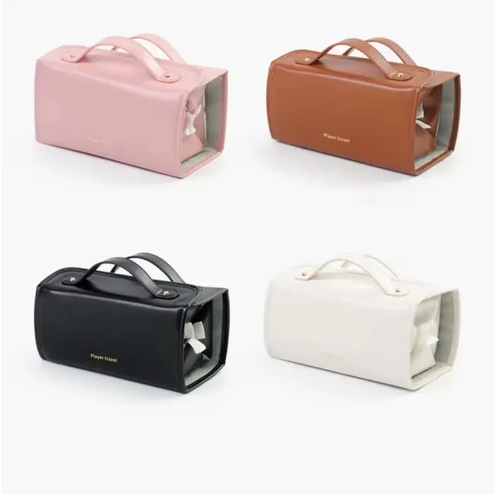 Trousse à cosmétiques amovible et pliable de grande capacité pour soins/maquillage de la peau