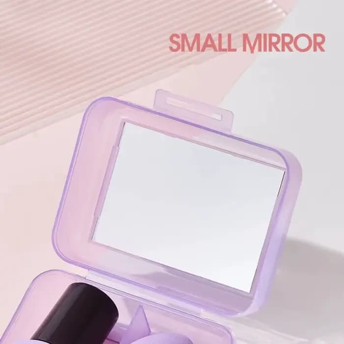 2 pièces/ensemble éponge de maquillage tête de champignon à Long manche Super douce pour sec humide double usage