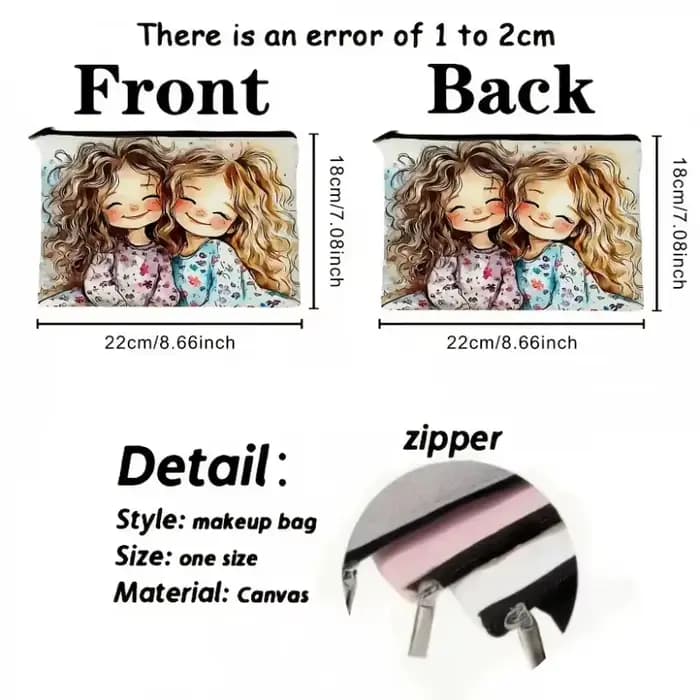 Sac de maquillage pour fille mignon - Sac de rangement de voyage tendance pour articles de toilette