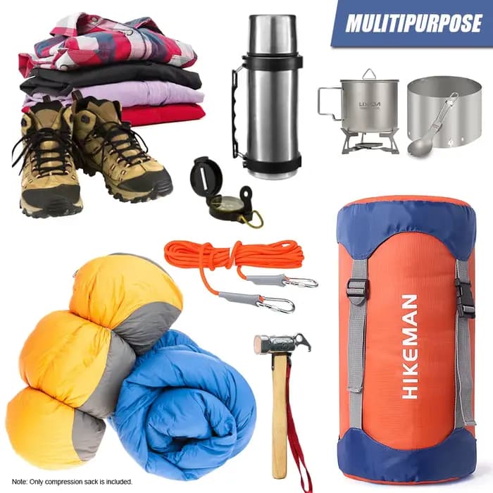 Sac de couchage extérieur ultraléger, sac de rangement, degré d'eau, équipement peu encombrant, camping, randonnée, sac à dos