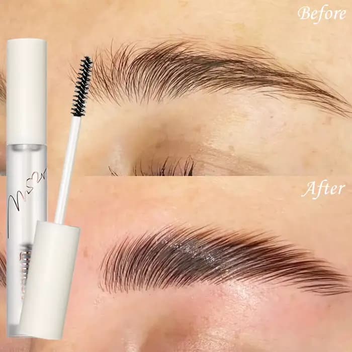 QIBEST Gel Sourcils Transparent Longue Durée Effet Naturel 3D Hydratant Coiffant Maquillage Savon