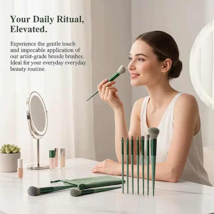 Ensemble de pinceaux de maquillage professionnels