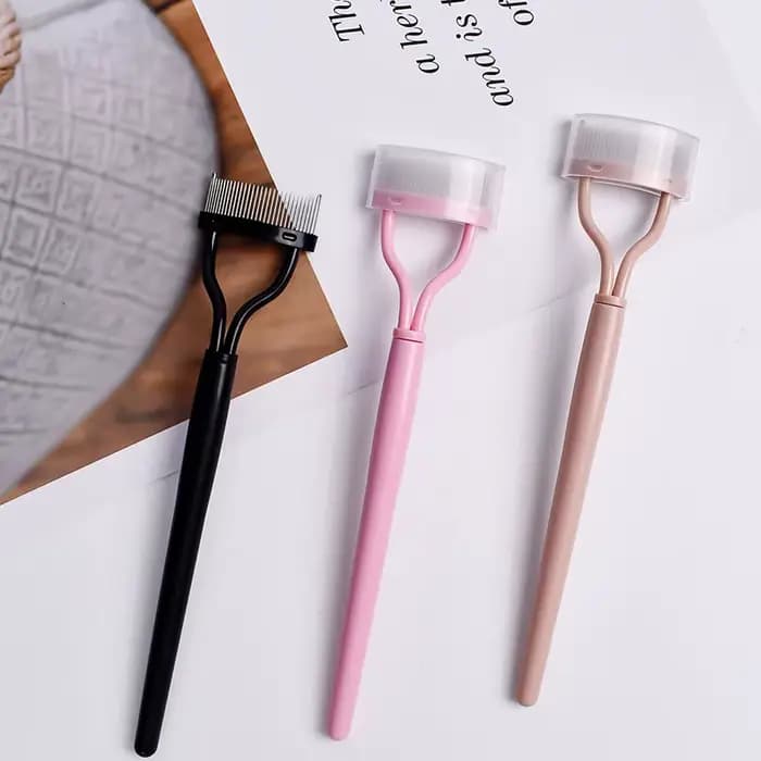 Séparateur de cils dents métalliques recourbe-cils droit maquillage de beauté brosse