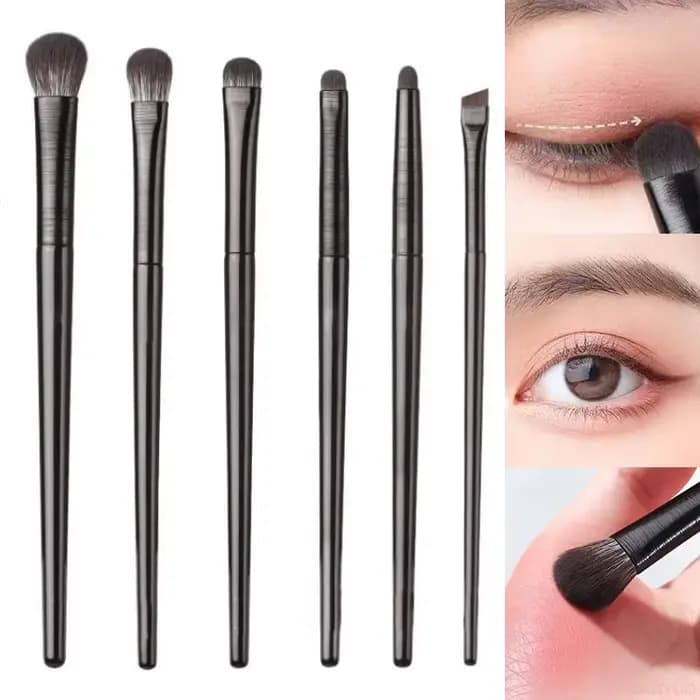 Ensemble de pinceaux de maquillage pour les yeux noirs