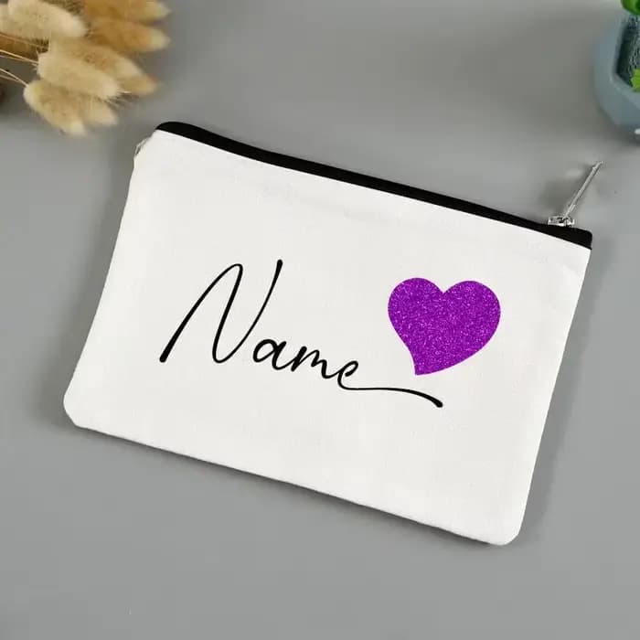 Trousse de maquillage personnalisée avec nom personnalisé