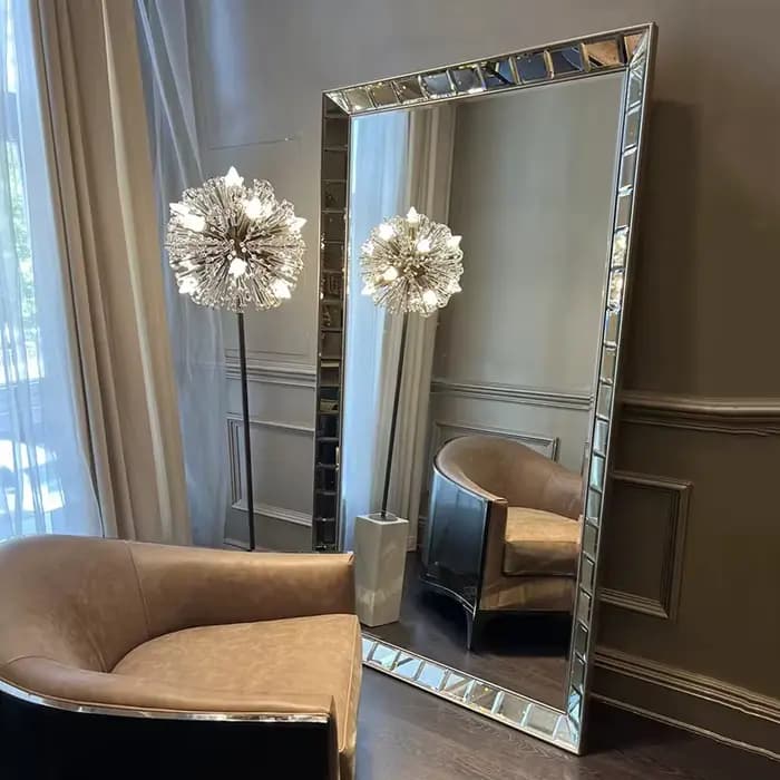 Grand miroir de luxe pour salle de bain
