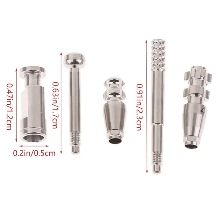 Composants de chirurgie buccale dentaire en alliage de titane, accessoires, fixation de plâtre analogique, plateau ouvert, tringles de transfert à tige fermée