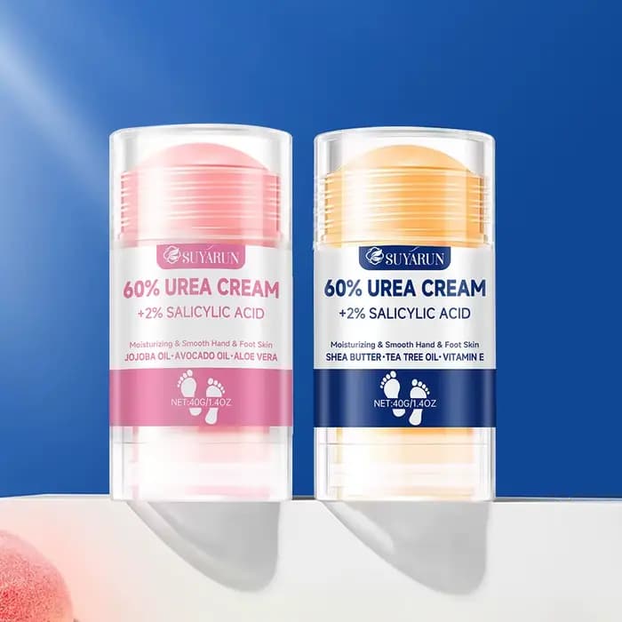SUYARUN Bâton de crème pour les pieds à l'urée 60 % – Hydratant et exfoliant