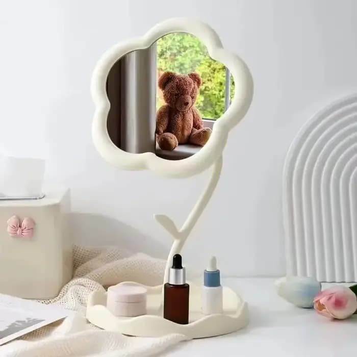 Miroir de bureau miroirs à fleurs dortoir créatif