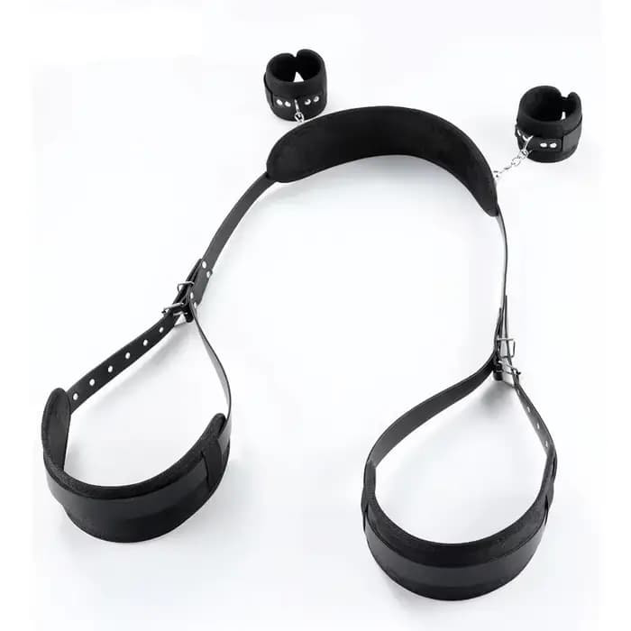 Menottes sexuelles BDSM, contraintes, jambes ouvertes, chevilles, harnais de Bondage SM, sangles de bandage de lit, jouet sexuel d'esclave, Kits d'accessoires érotiques