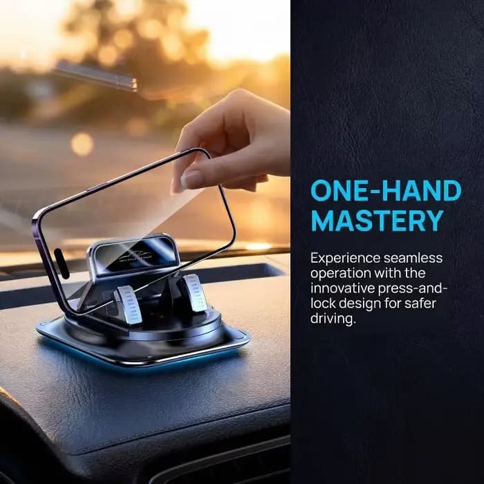 Support de téléphone portable pour tableau de bord de voiture, rotatif à 360°, fixation adhésive, support universel stable pour téléphone portable, accessoires pour voiture