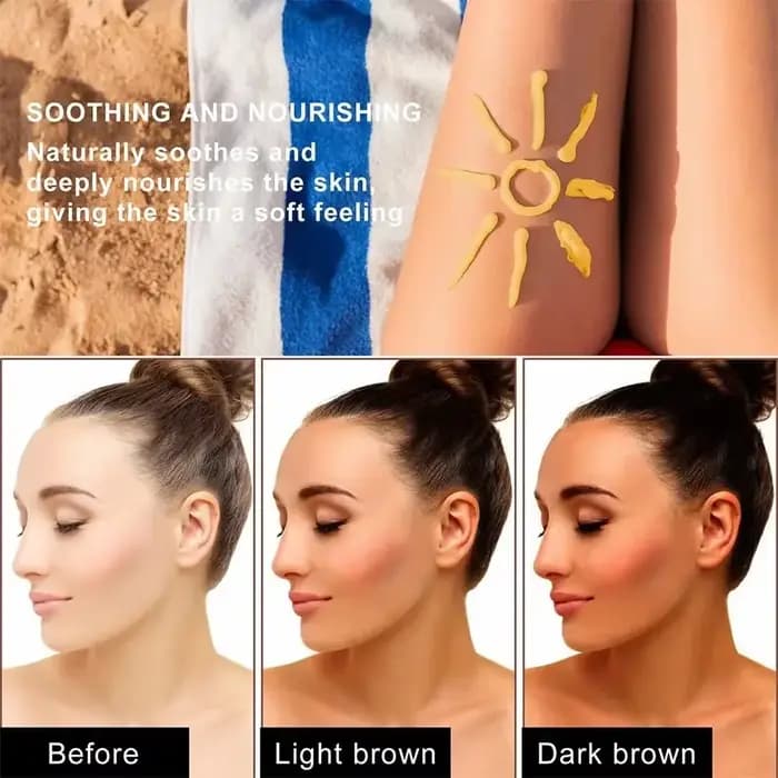 Crème bronzante naturelle nourrissante