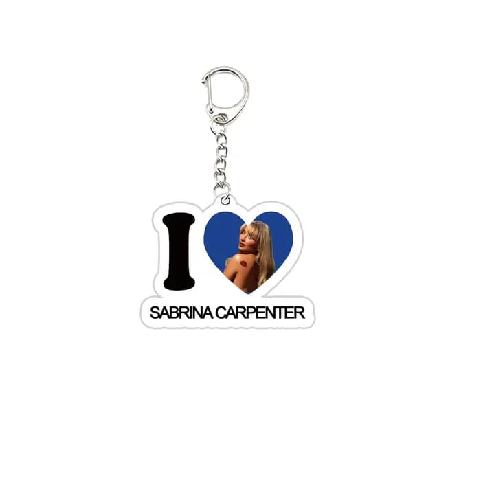 Porte-clés de charpentier Singer Sabrina populaire, pour sac d'accessoires, porte-clés en acrylique, pendentif drôle, bijoux cadeau pour Fans