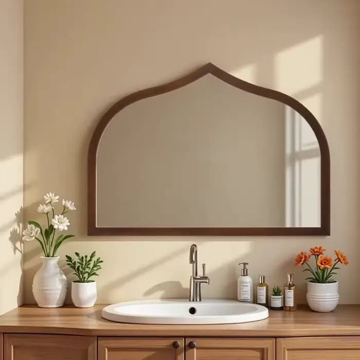 Miroir de maquillage mural - 50 cm x 38 cm