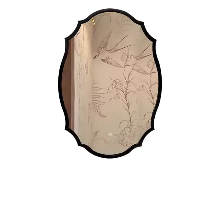 Miroir lumineux irrégulier pour femmes