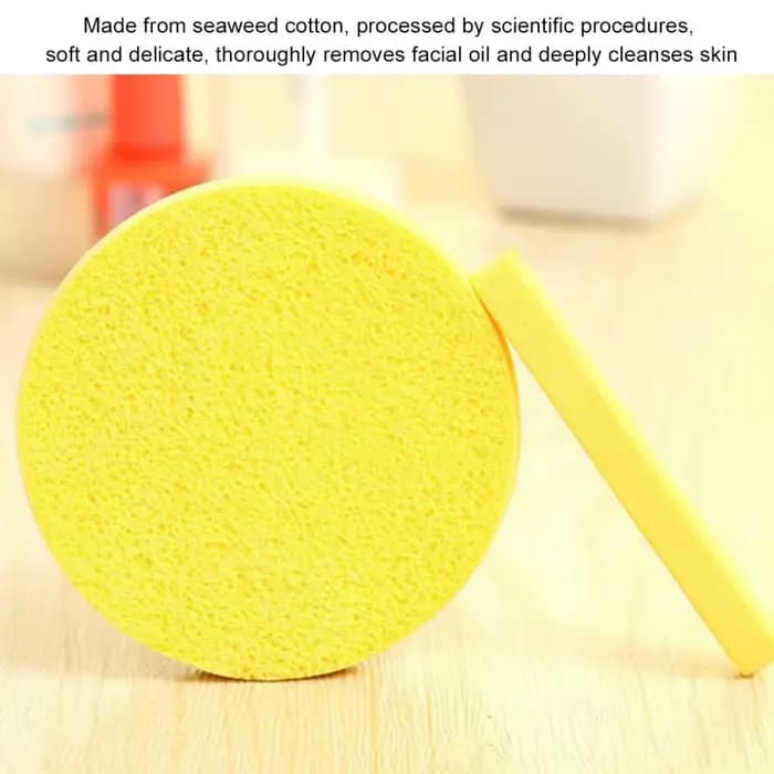 Bouffée cosmétique compressée pour le nettoyage du visage