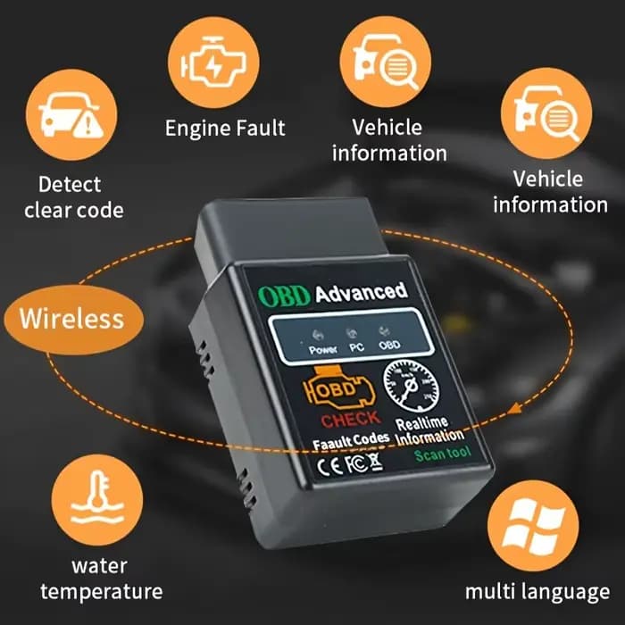 Lecteur de code automobile, scanner compact, appareil portable, durable, outil de précision, équipement de diagnostic, pour propriétaires de véhicules, techniciens automobiles