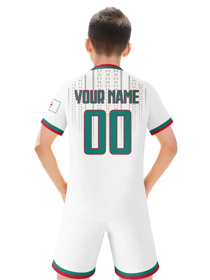 Ensemble de football personnalisé de l'Algérie avec nom et numéro, tenue d'entraînement respirante de l'équipe nationale pour enfants et jeunes