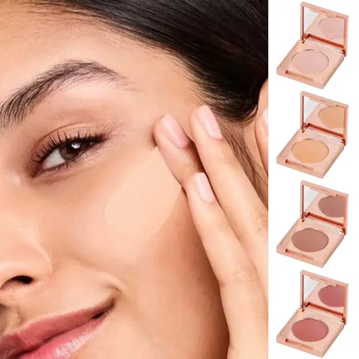 Correcteur de Cernes Hydratant Naturel avec Pinceau – Fond de Teint Neutralisant