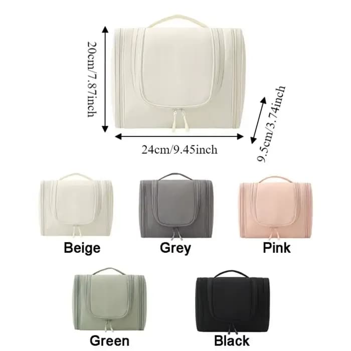 Trousse de Toilette Portable en Nylon à Suspendre