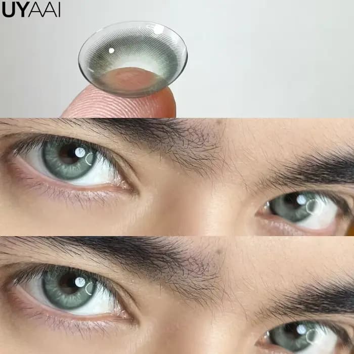 UYAAI 1 Paire de Lentilles de Couleur Bleues