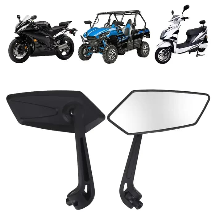 Rétroviseur de guidon de moto, rétroviseur d'extrémité de barre de moto pour café Racer Scooter, miroir de Motocross 8/10mm