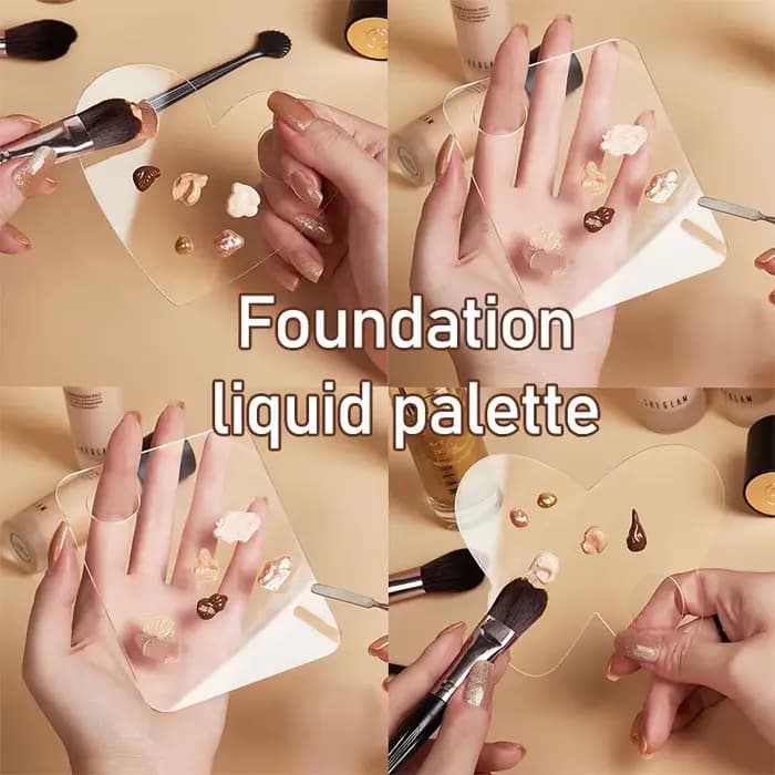 Palette en acrylique transparente