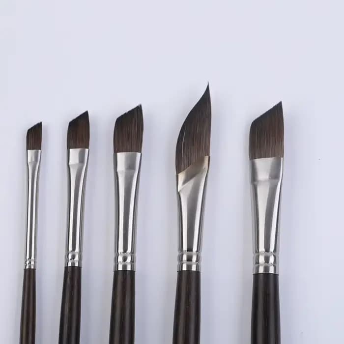 Artsecret 975 ANGLE acrylique aquarelle peinture brosse écureuil cheveux mélange carbonisé bambou tige papeterie dessiner Art-outil fournitures