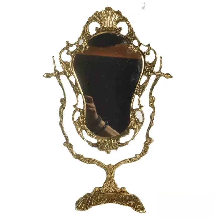 Miroir mural ovale pour filles
