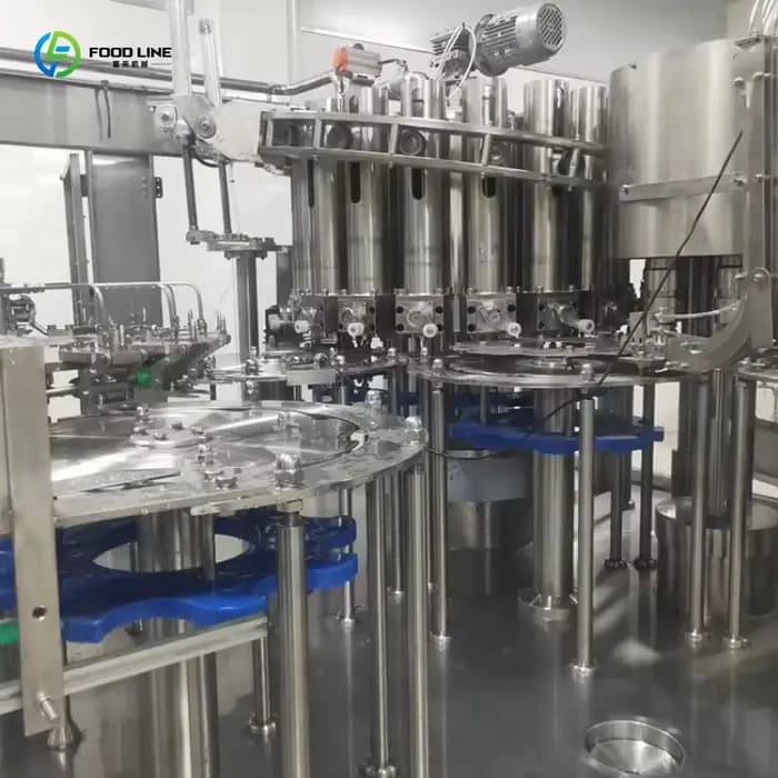 Système de remplissage et de bouchage automatique personnalisé avec commande PLC, ligne de production de jus d'orange, de pomme et de raisin Goffar