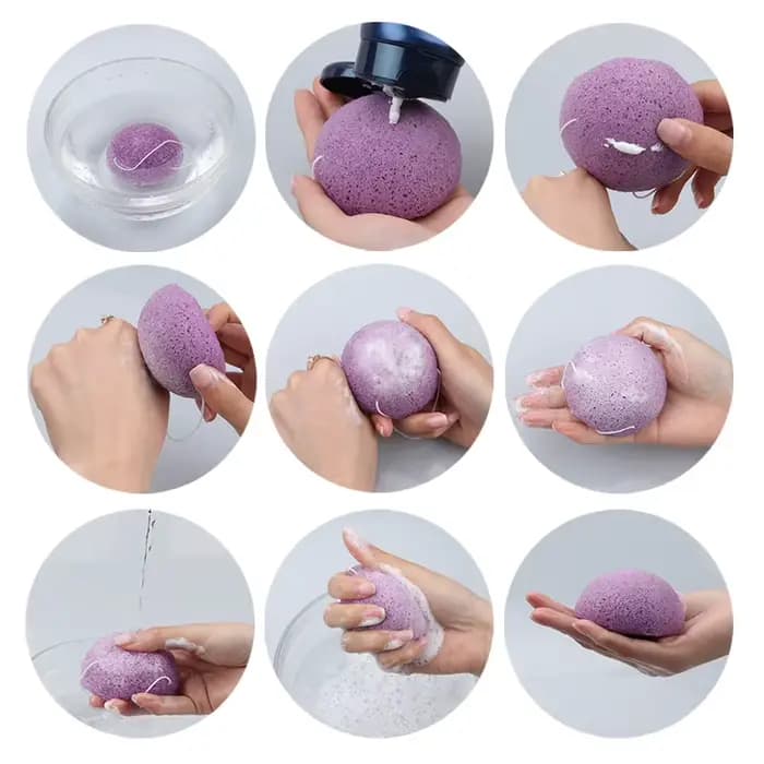 Brainbow – éponge Konjac 100% naturelle