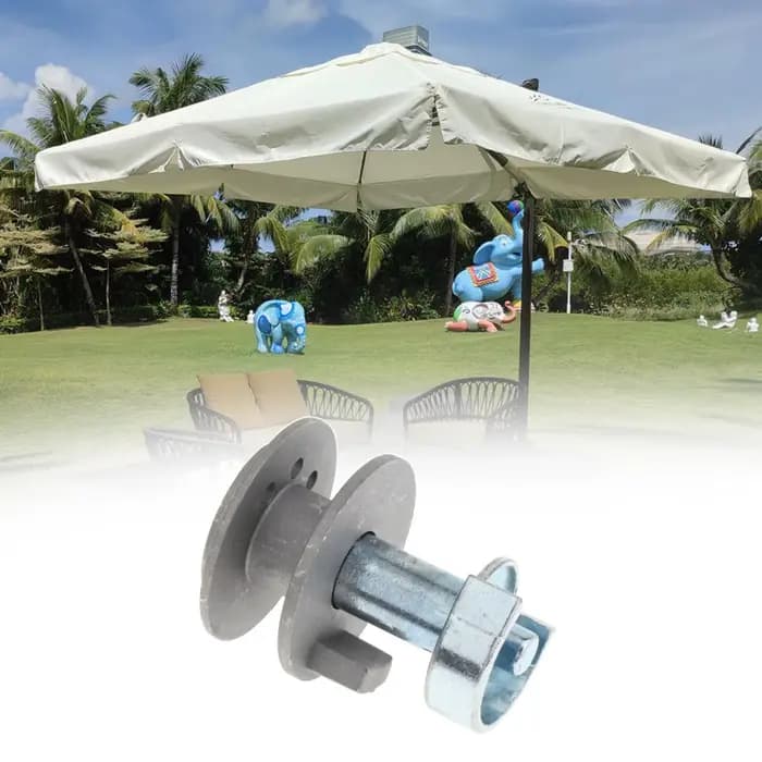 Accessoires pour parasol de patio, pièces métalliques, parasol robuste, accessoires pour parasol d'extérieur pour plage, patio, balcon, cour