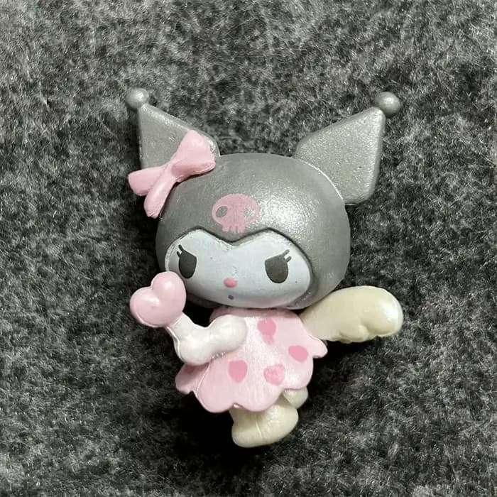 Sanurgente-Figurine d'ange Hello Kitty, Melody Kuromi, Cinnamoroll, Butter, Anime Kawaii, Décoration de gâteau bricolage, Cadeaux de Noël pour enfants, 4cm