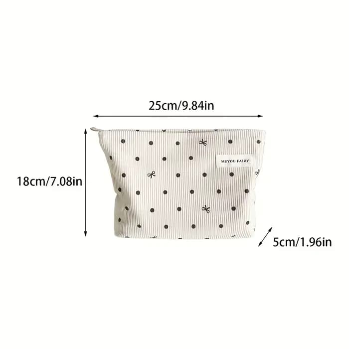 Grand sac de maquillage de style minimaliste pour femme – Sac de rangement de voyage élégant à fermeture éclair avec