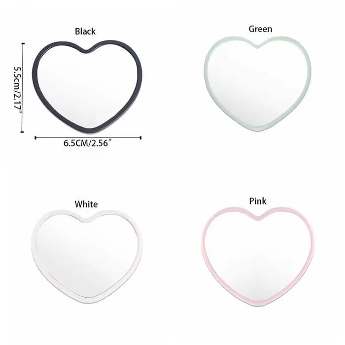 Miroir simple en forme de cœur