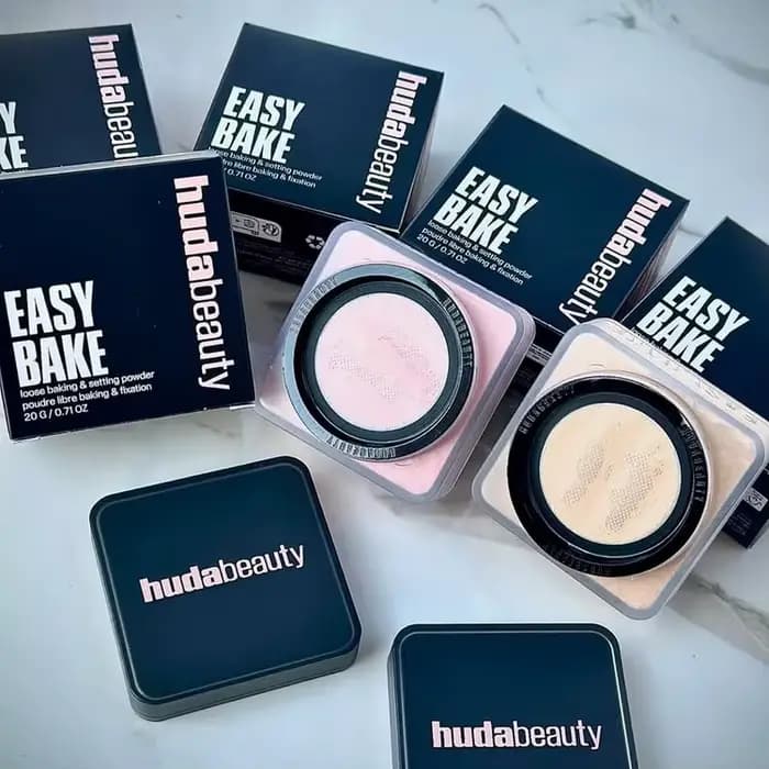 Easy Bake Poudre Libre Éclaircissante et Correctrice Duo Longue Tenue Contrôle du Sébum Maquillage Naturel Éclatant
