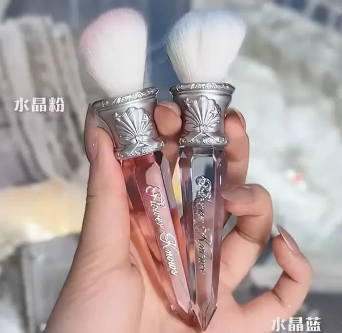 Fleur sait cosmétique Blush brosse laine poudre libre Portable pour joue fond de teint fard à joues moelleux conditionnement outil de maquillage